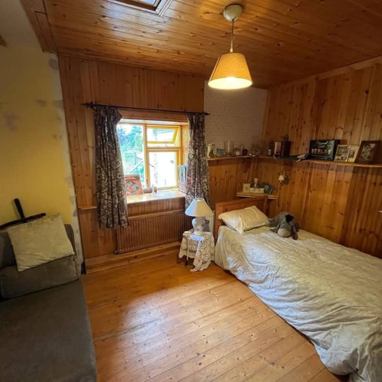 Charming bedroom in a traditional Irish cottage located in Farranmacfarrell, Ballina, County Sligo,.