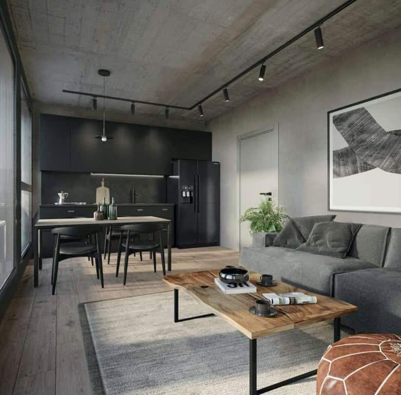 Modern living room with stylish decor in Coco del Mar, Panama City.