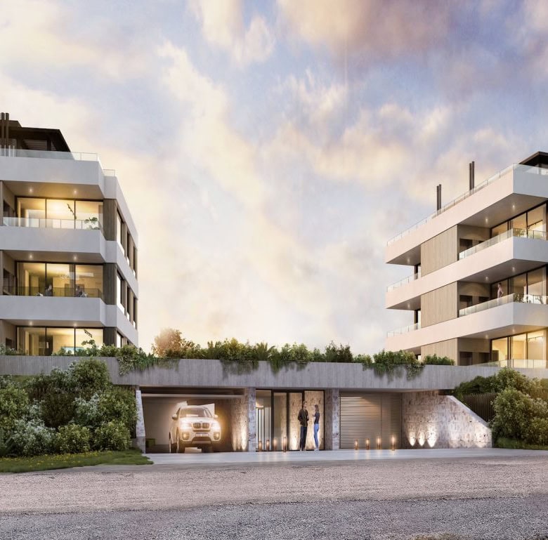 Contemporary apartments in Altos, Punta del Este, Uruguay with stylish design and scenic surrounding.