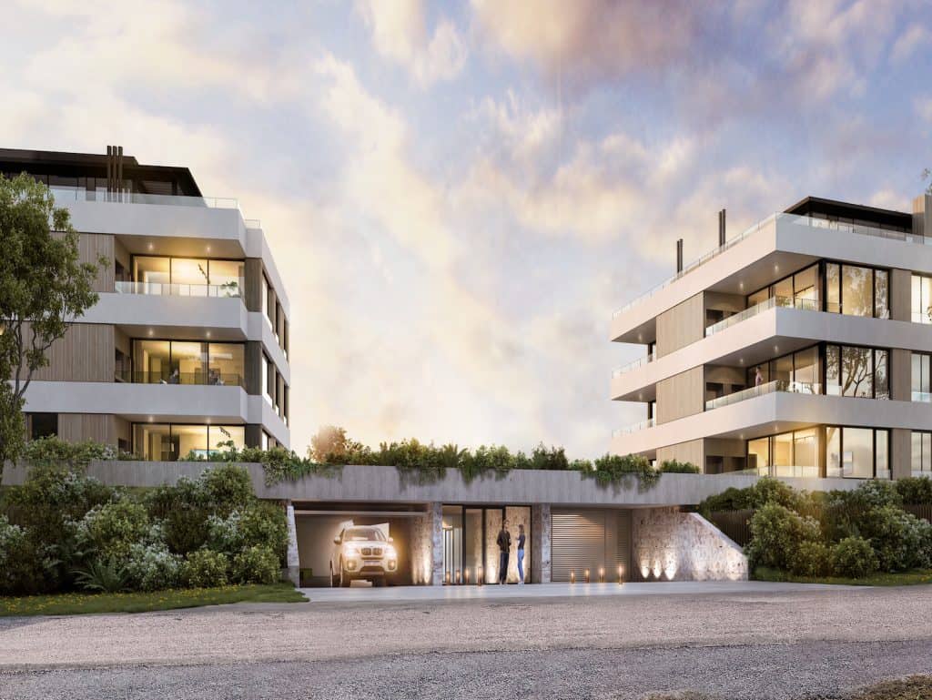 Contemporary apartments in Altos, Punta del Este, Uruguay with stylish design and scenic surrounding.
