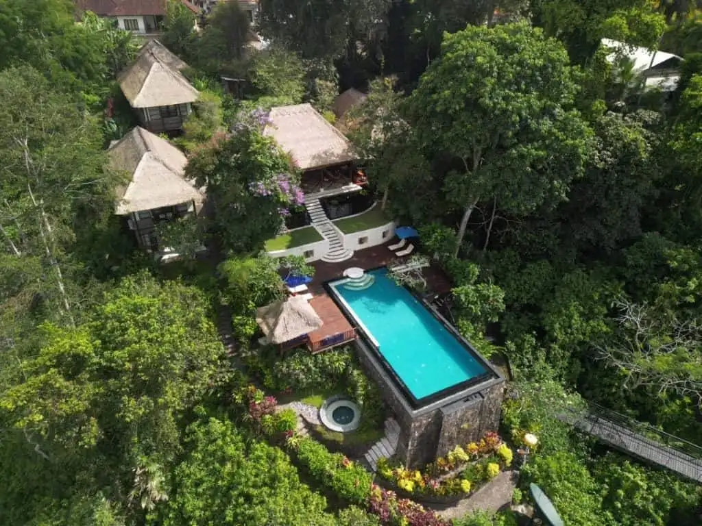 Luxury Ubud Bali Villas with Pool and Gardens Stunning luxury villa in Ubud Bali with private pool and lush tropical gardens.