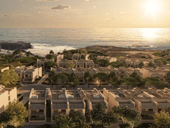 Modern coastal homes in Porto Covo with ocean views in Sines, Portugal.