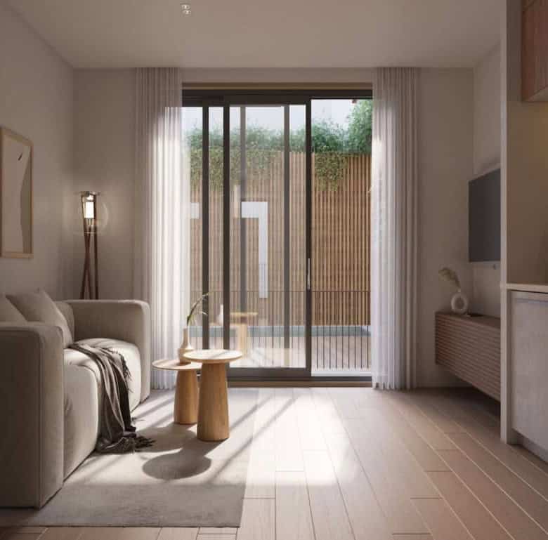 Bright, airy interior with contemporary furniture and natural light.