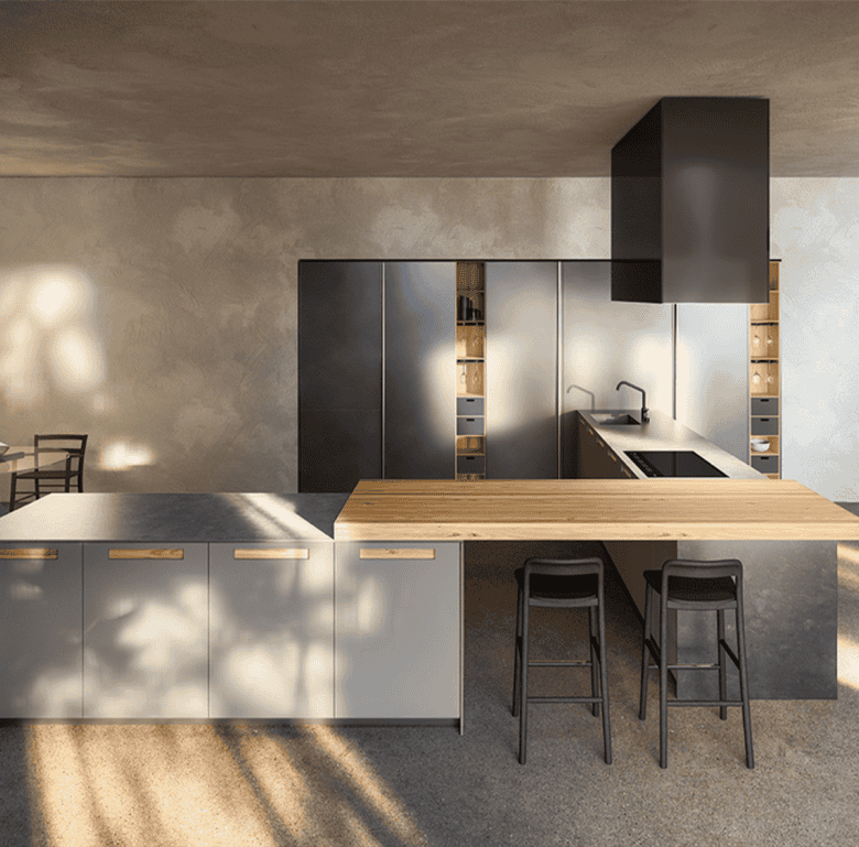 Contemporary kitchen design in Ocean Reef, Panama City, Panama.