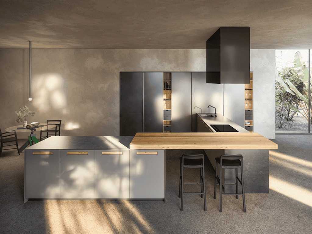 Contemporary kitchen design in Ocean Reef, Panama City, Panama.
