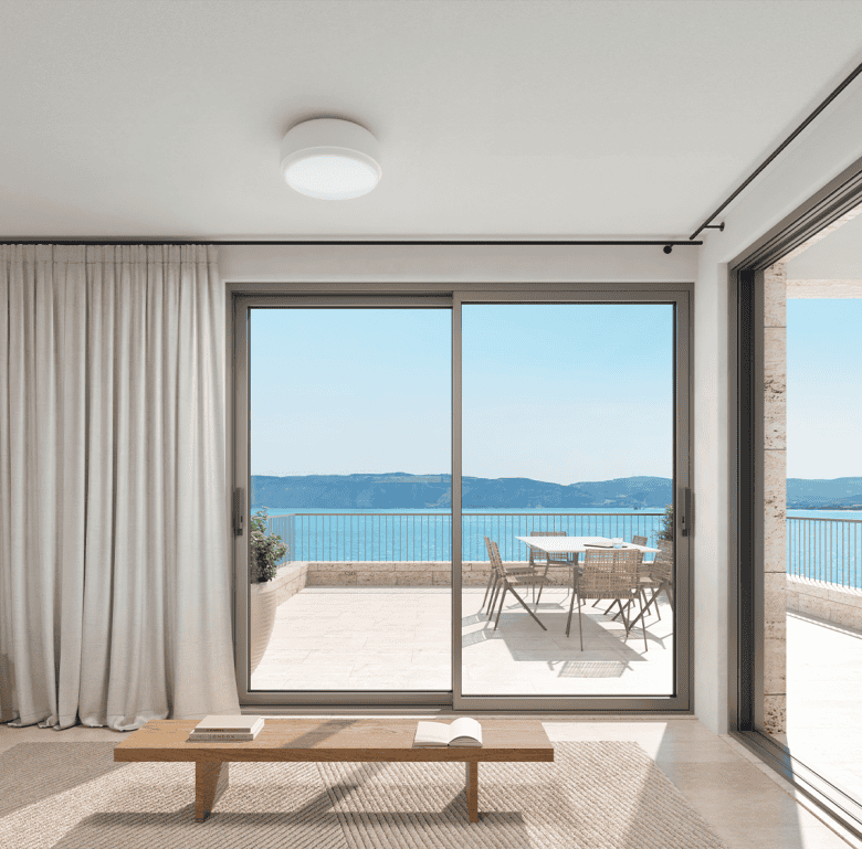 Crete waterfront apartment with sea views and balcony.