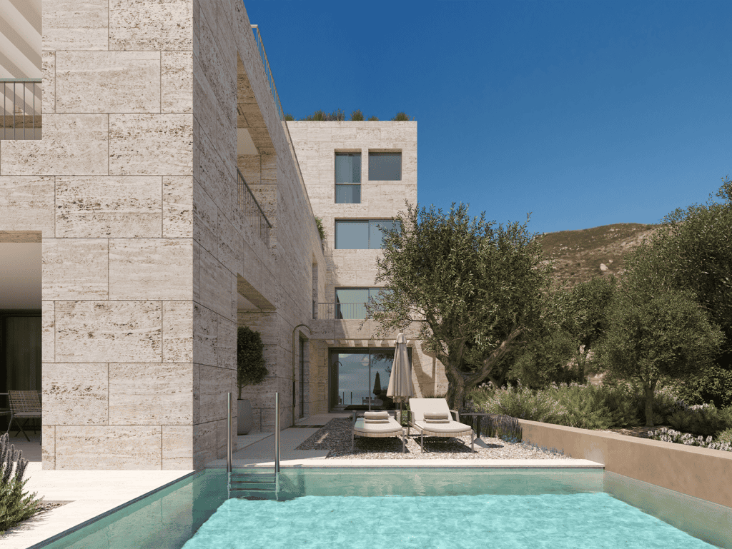 Beautiful waterfront villa in Kissamos with private pool and scenic views of Crete's coastline.