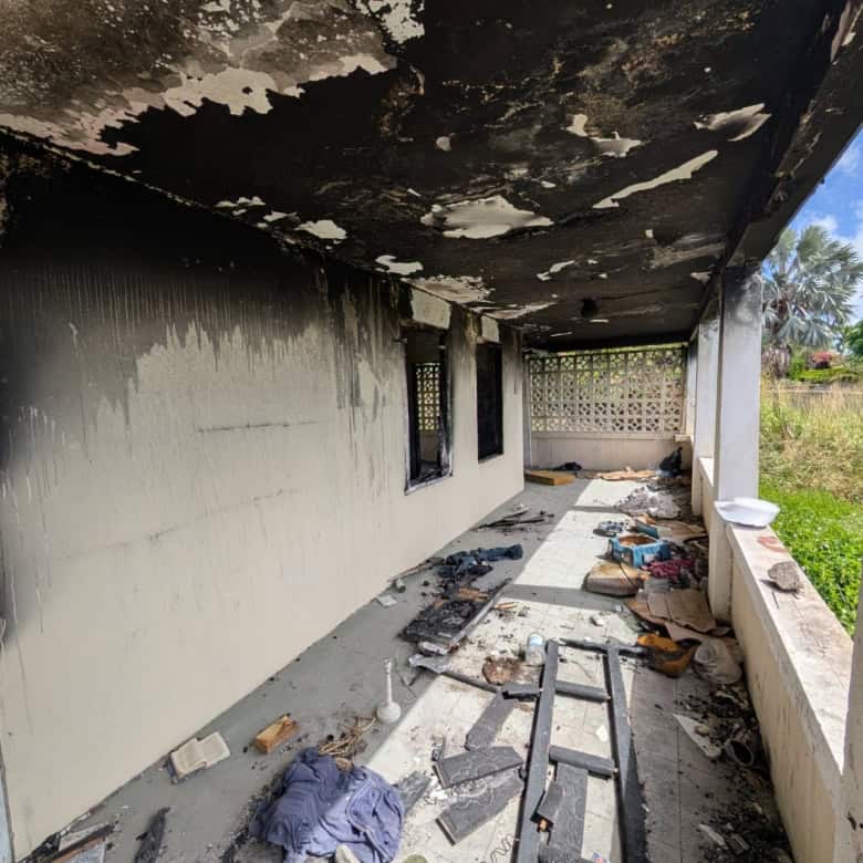 Damaged 5-bedroom estate under renovation in Fortlands, Saint Kitts.