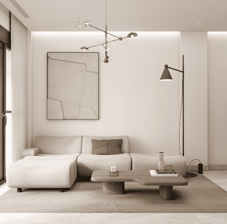 Stylish Athens living room with contemporary furniture and elegant design.