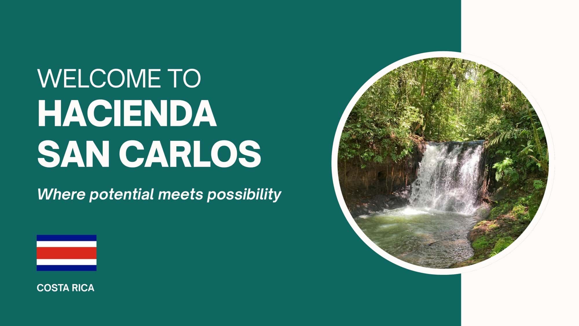 Beautiful land for sale in Hacienda San Carlos, Costa Rica, ideal for development or investment.