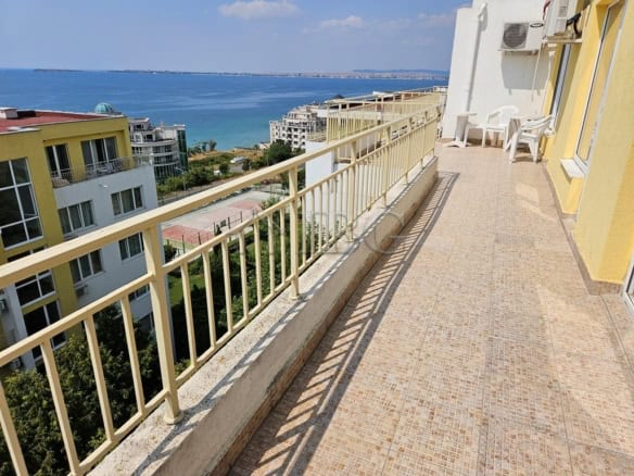 Sea view balcony of apartment at Imperial Fort Club, Sveti Vlas.