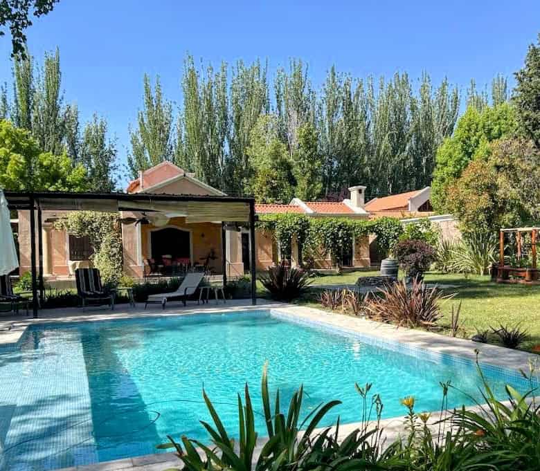 Luxury villa with private pool and lush garden.