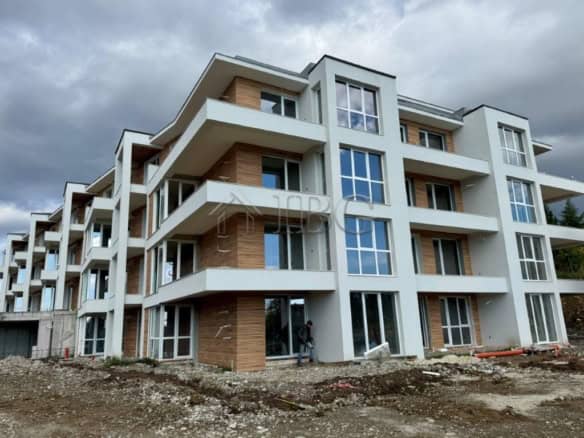 Modern residential building in Sveti Vlas with spacious balconies and contemporary design.