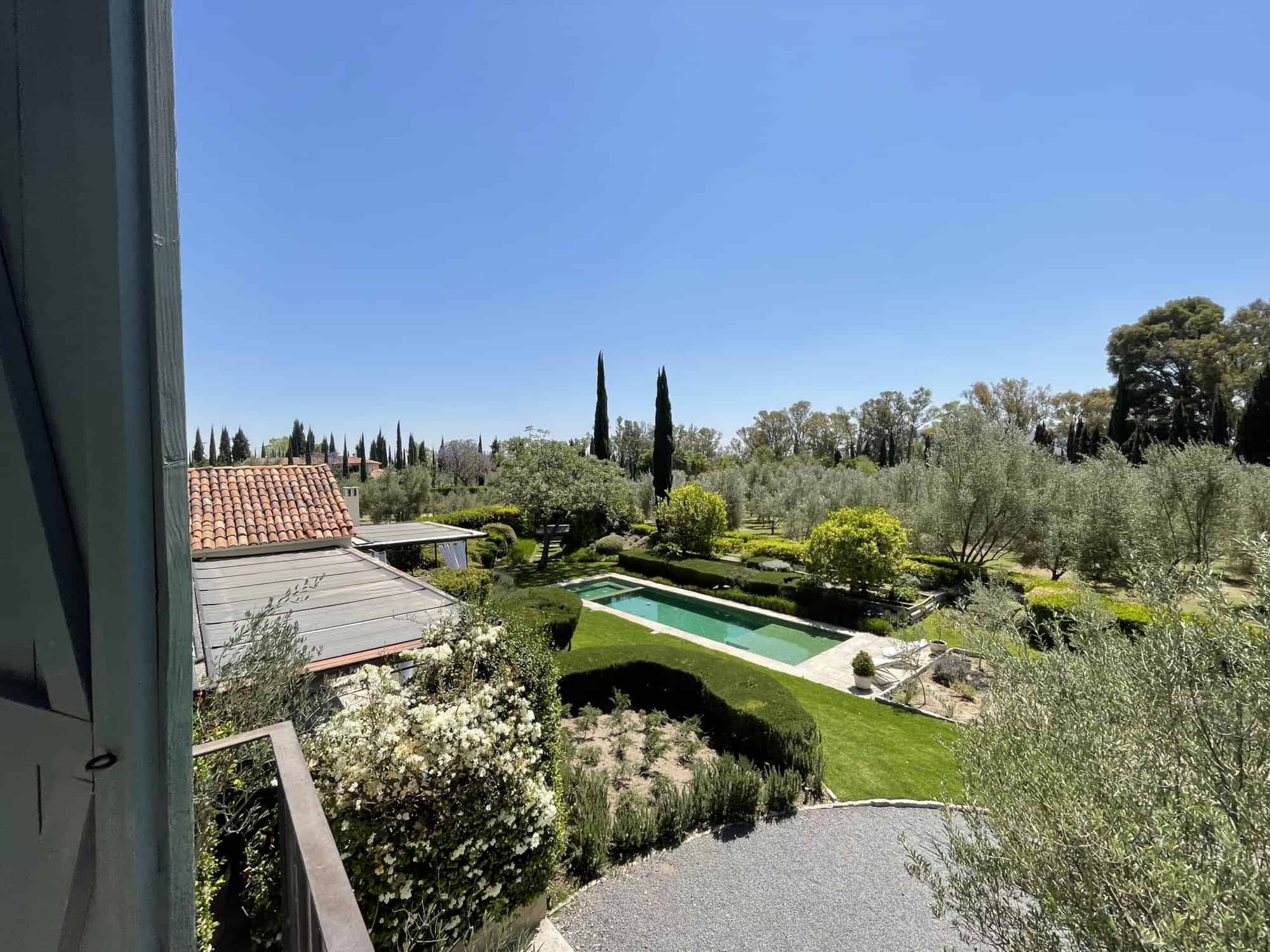 Beautiful villa with private pool and lush garden setting.
