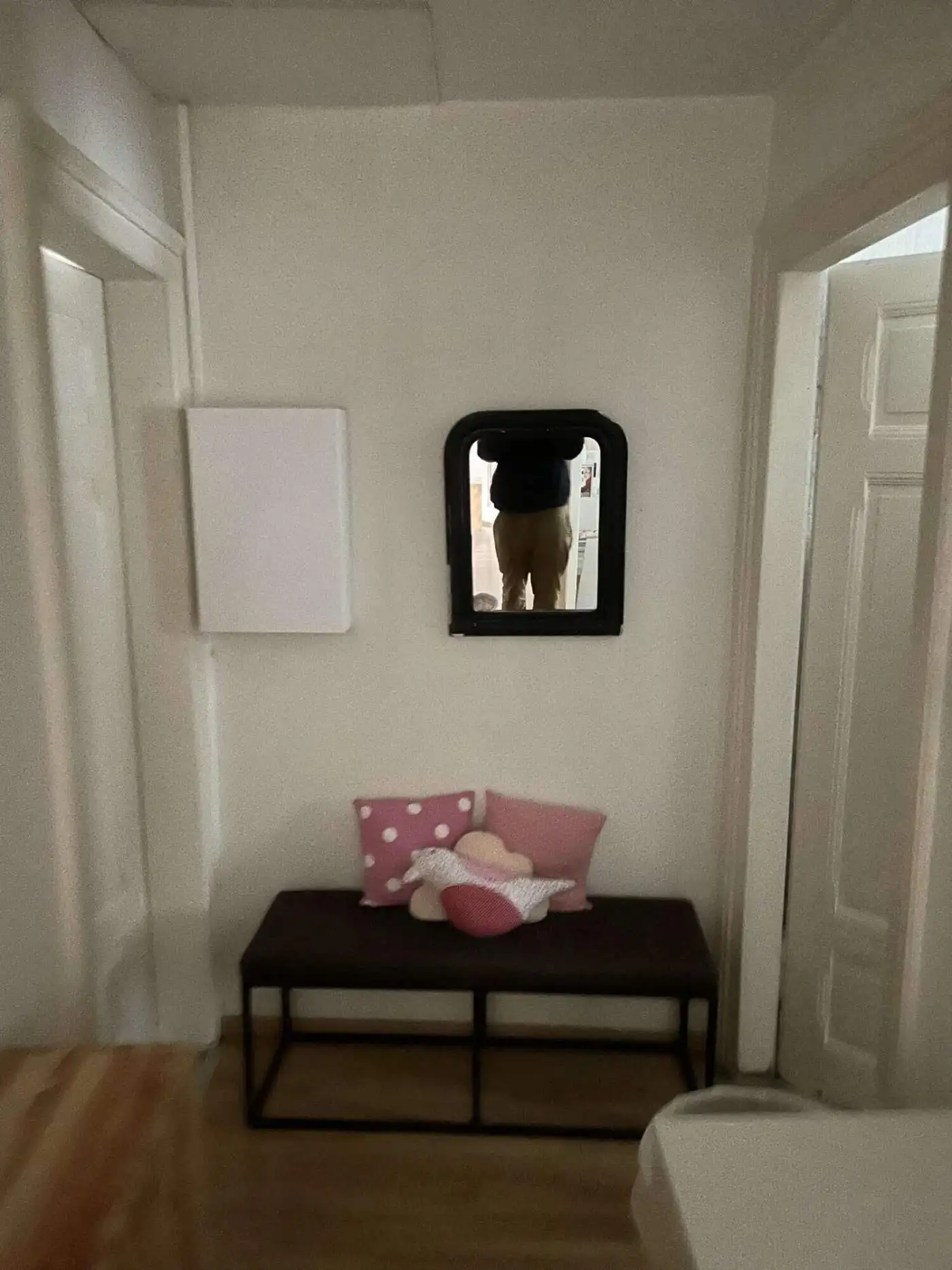Cozy 3-Bed Apartment in Altkirch France Charming 3-bedroom apartment in Altkirch, France, featuring a welcoming entryway with a mirror and d.