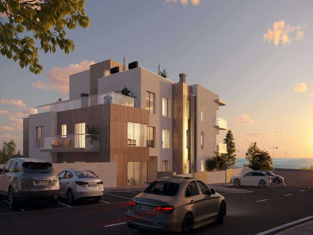 Seaside apartment with contemporary design, balconies, and ocean views in Sao Bernardino, Portugal.
