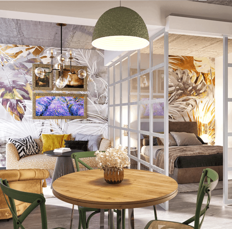 Bright interior of a modern apartment in Barrio Escalante, San Jose, Costa Rica, featuring stylish d.