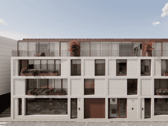 Spacious Porto apartment with contemporary design, large balconies, and lush plants, offering a styl.