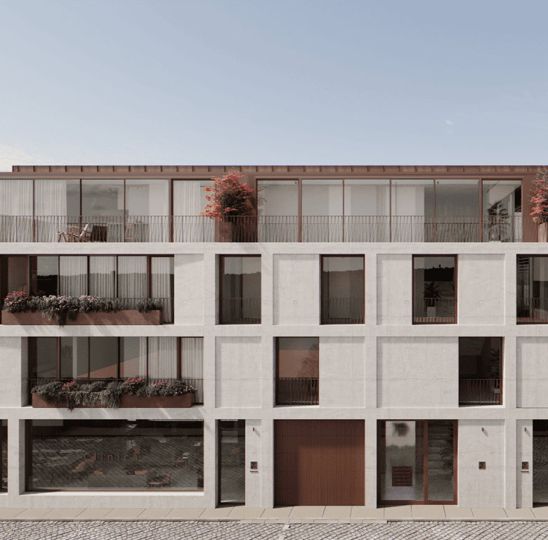 Spacious Porto apartment with contemporary design, large balconies, and lush plants, offering a styl.