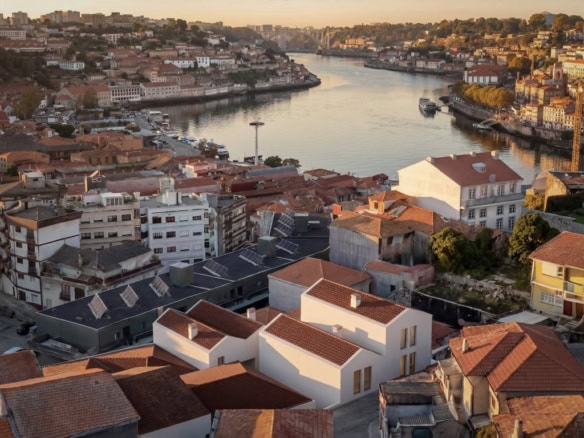Porto riverfront with colorful buildings and scenic views in Portugal.