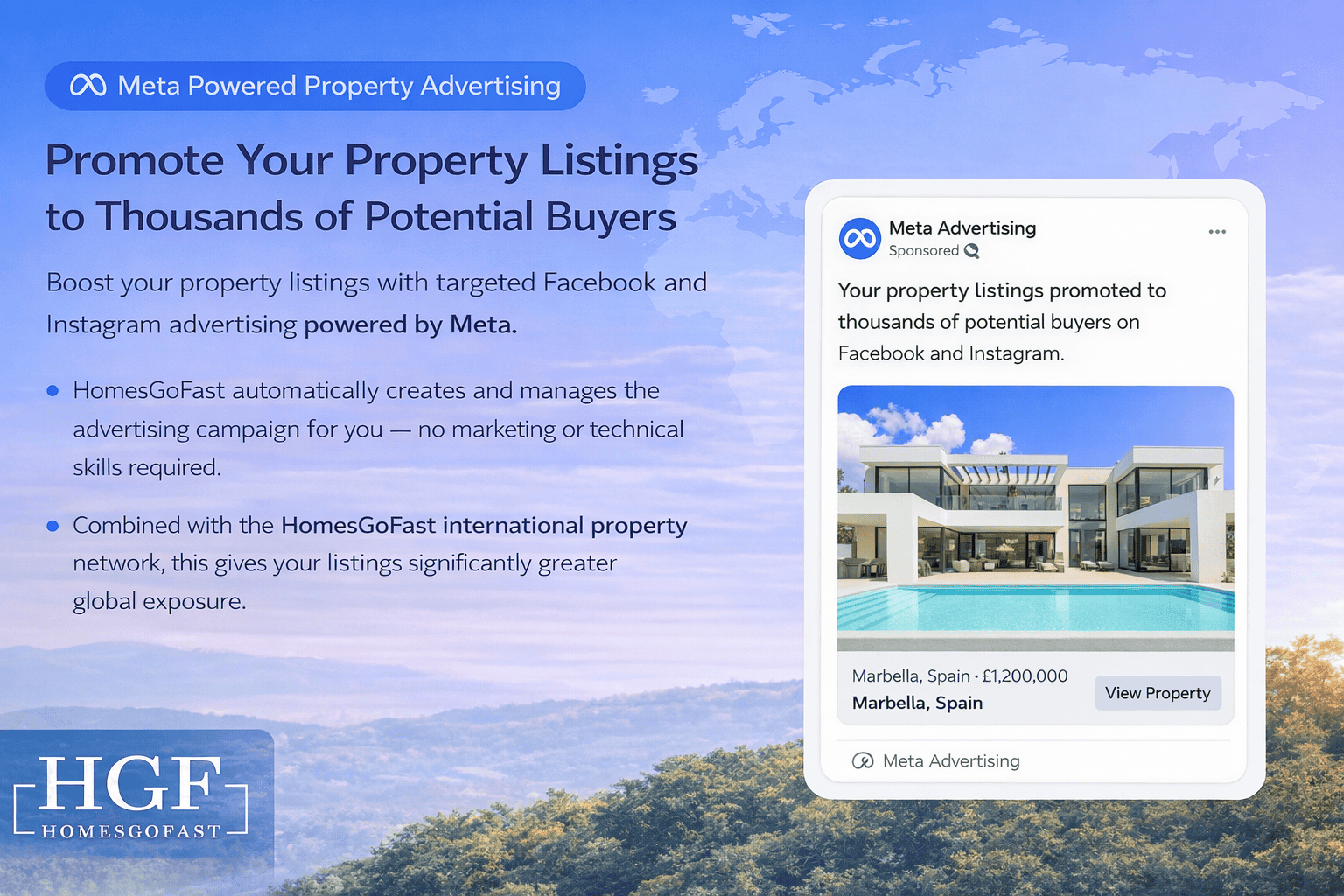 Boost your property listings to global buyers easily.