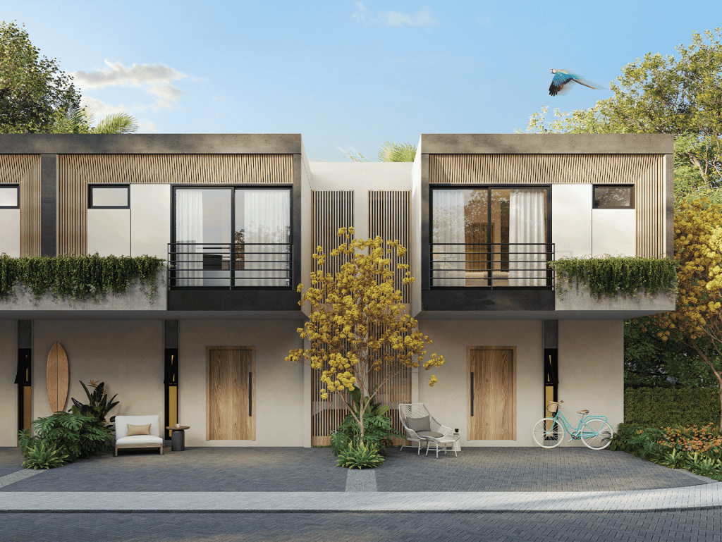 Contemporary villas in Jaco, Costa Rica with modern design and lush surroundings.