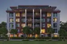 Bright 1-bedroom apartment with garden, sunny balcony, and modern design in central location.