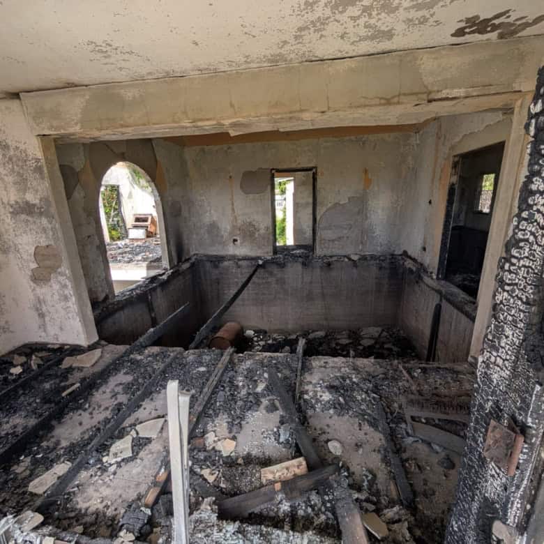 Interior view of a partially renovated 5-bedroom estate in Fortlands, Basseterre, Saint Kitts.