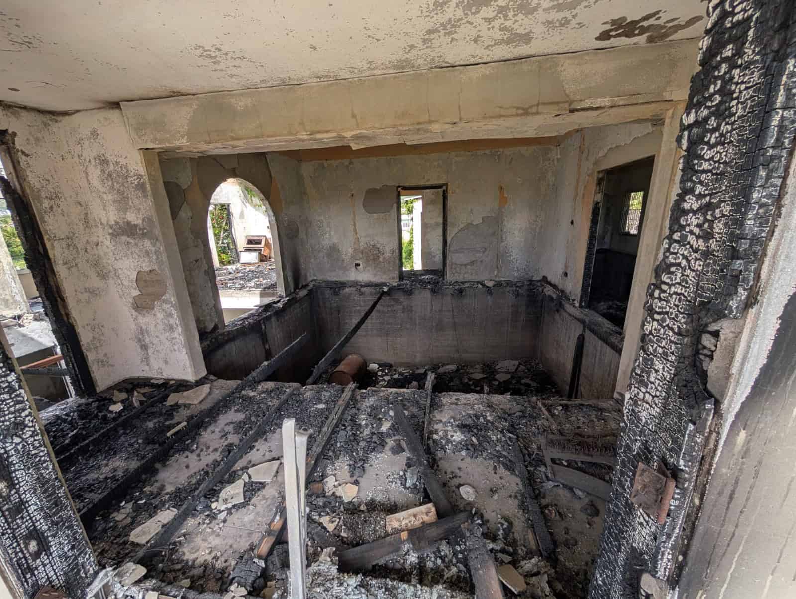 Interior view of a partially renovated 5-bedroom estate in Fortlands, Basseterre, Saint Kitts.
