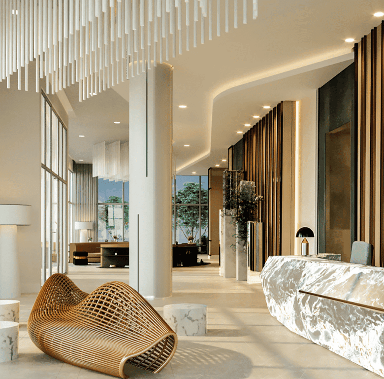 Elegant interior of a Fort Lauderdale property showcasing contemporary decor and spacious layout.