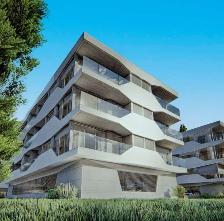 Contemporary apartment complex in Viana do Castelo, Portugal, featuring stylish architecture and spa.