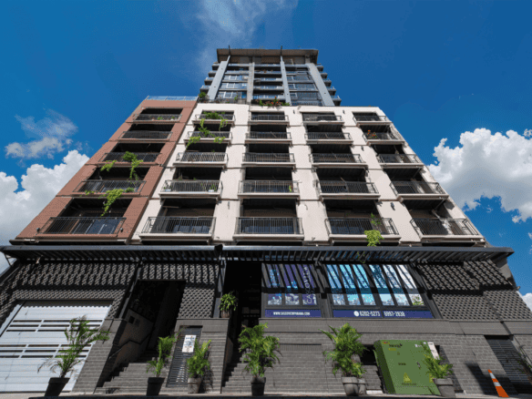 Modern Casco View apartment building in Panama City, Panama.