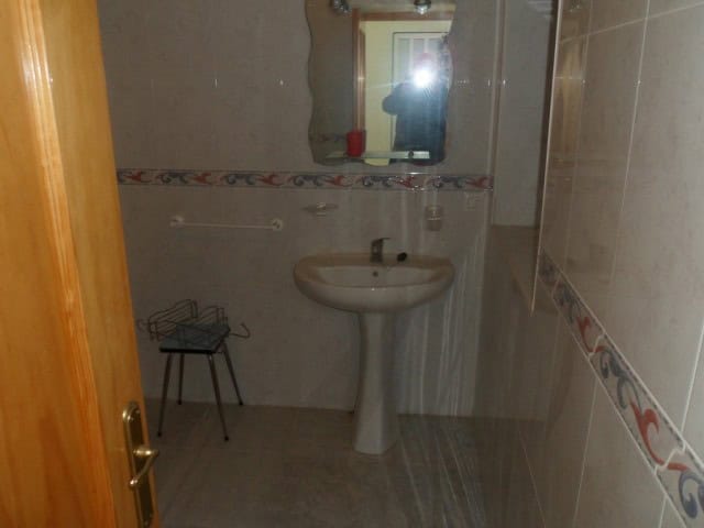Village property bathroom in Cortes de Baza, Granada, with traditional features and rustic charm.
