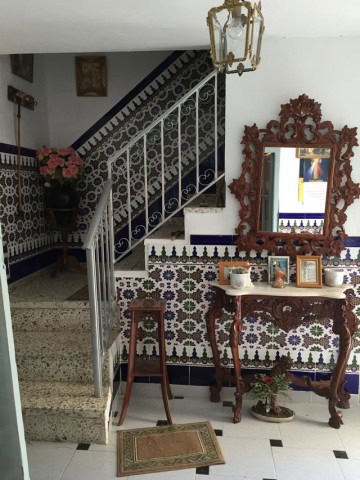 Beautiful interior of a traditional village property in Orce, Granada, featuring vintage furniture a.