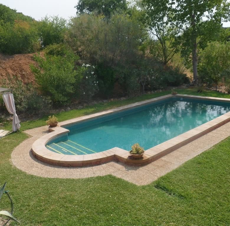 Private swimming pool in Loja, Granada for relaxation and leisure.