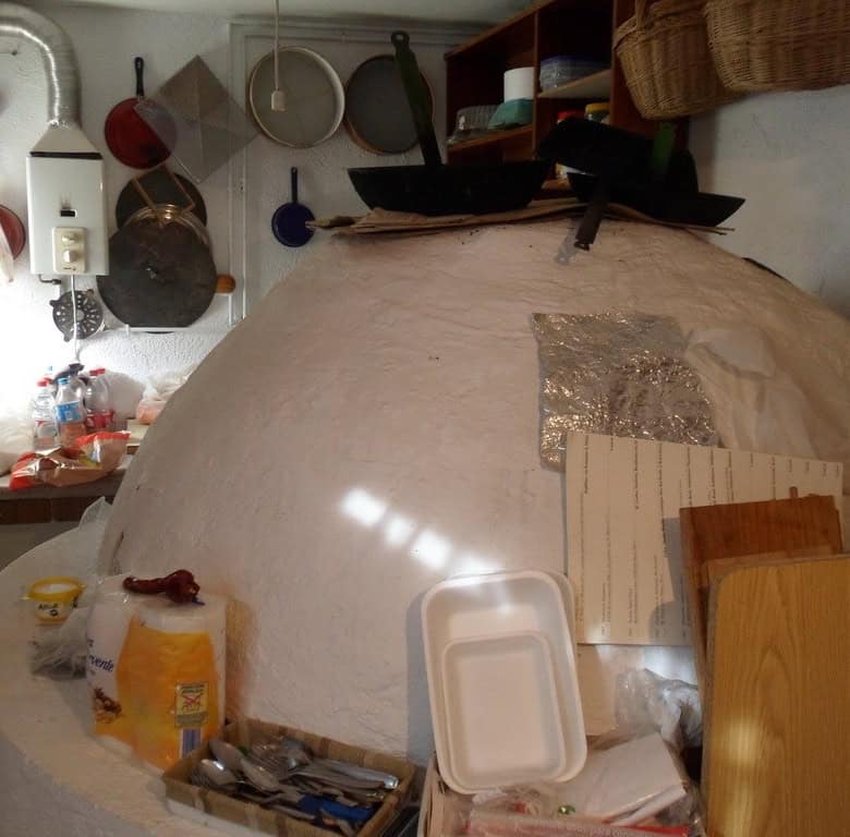 Authentic farm property in Baza, Granada featuring a traditional clay oven for baking and cooking.