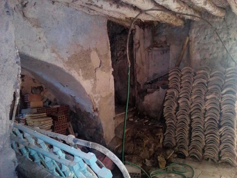 Village property in Bayarque, Almeria, featuring rustic stone walls and traditional architecture.