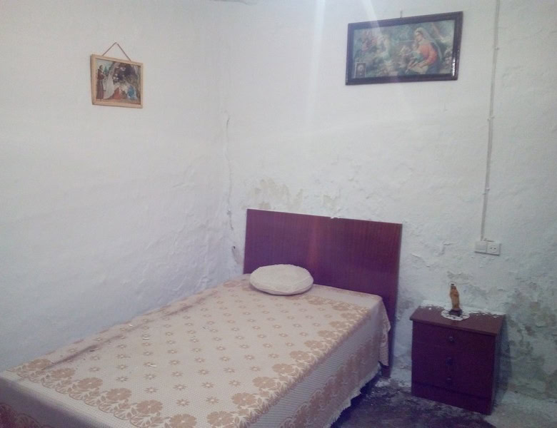 Cozy bedroom in Urracal village property, Almeria, Spain.