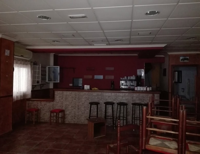 Commercial property in Seron, Almeria with bar area and seating.