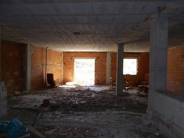 Village property under construction in Hijate, Almeria, with open views and spacious interior.