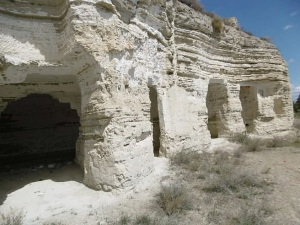 Unique cave house in Benamaurel, Granada with natural rock formations and rustic charm.