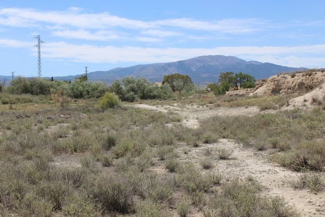 Cave house property for sale in Caniles, Granada, with scenic mountain views and rural surroundings.