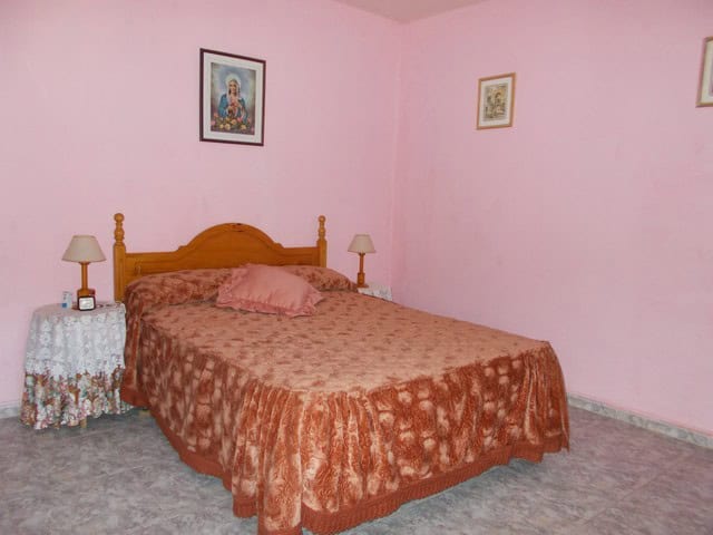 Interior view of a bedroom in a rural property in Seron, Almeria.