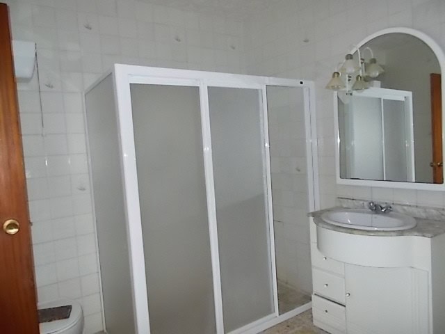 Village property bathroom with shower enclosure in Somontin, Almeria.