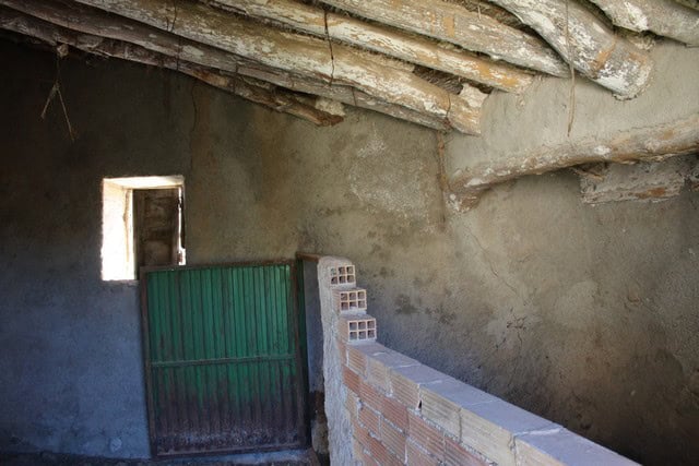 Traditional rural property in Lucar, Almeria with rustic walls and simple construction.
