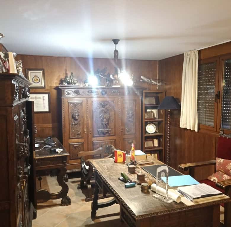 Interior view of a traditional office space in Oria, Almeria.