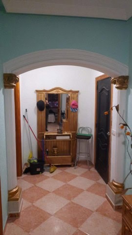 Charming villa entrance in Fines, Almeria with elegant decor and traditional design.