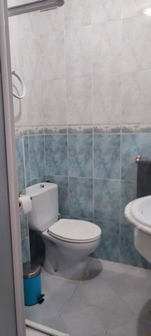 Charming town house in Tijola, Almeria, featuring a modern bathroom and traditional Spanish architec.