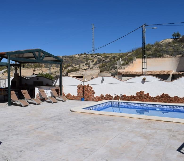 Unique cave house with pool in Cortes de Baza, Granada, offering a tranquil retreat in a scenic rura.
