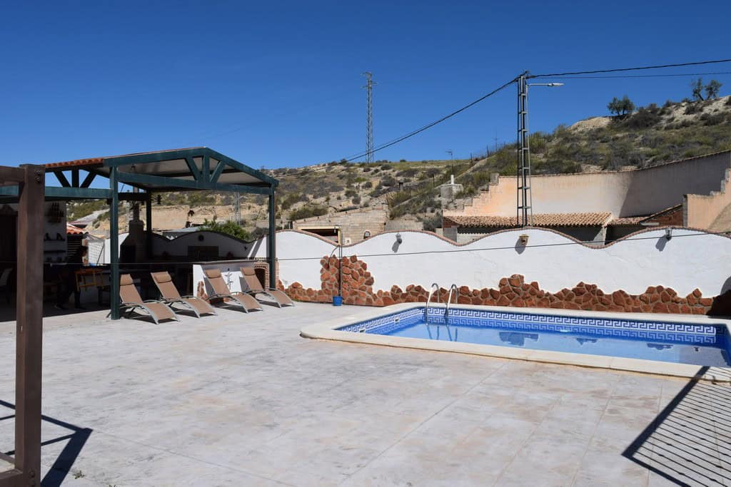 Unique cave house with pool in Cortes de Baza, Granada, offering a tranquil retreat in a scenic rura.